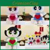 Blossom Powerpuff Girls Bubbles Cute Plush Doll Playroom And Bedroom Decor