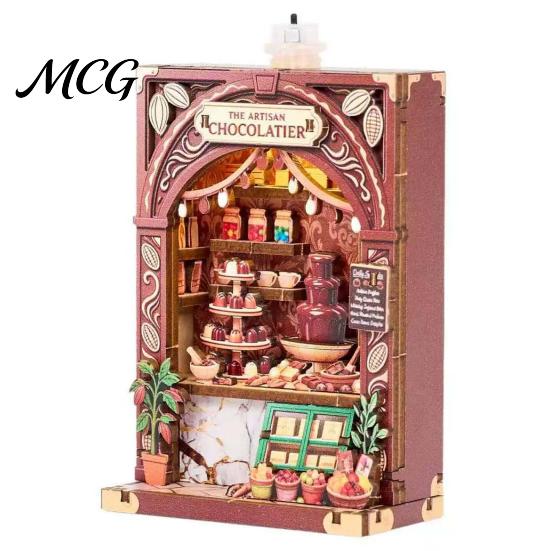 Cute Store Theme Magnet Mini Refrigerator Magnets, DIY 3D Puzzle Magnetic Building Blocks, Scene Assemble Stacking Construction Toy for Kids, Creative