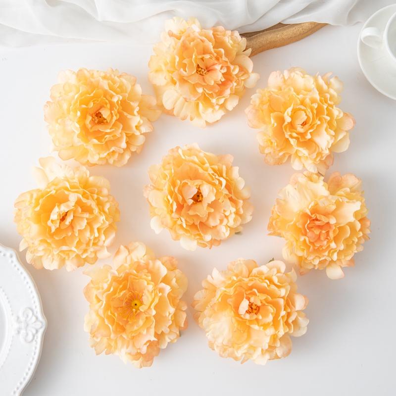 5/10PCS Artificial Flowers Spring And Summer Silk Peony Wedding Dress Decoration DIY Home Christmas Vase Ornaments Scrapbook