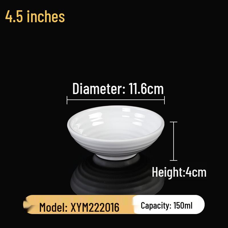 Набор квадратных меламиновых мисок: Идеально для хот-пота, соусов, риса, каши и супа - для коммерческого и ресторанного использования.