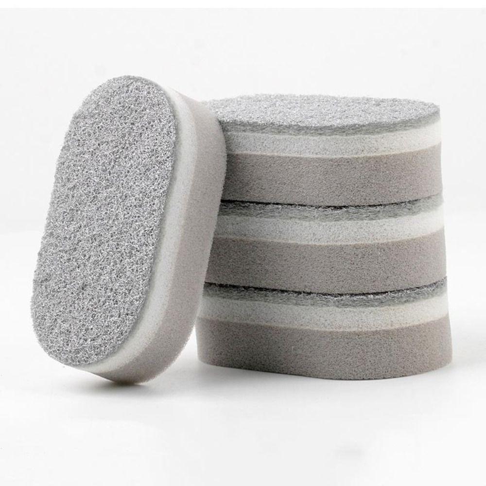 1/2/3Pcs Decontamination Dishwashing Sponge Double-Sided Scouring Pad Durable Dust Wipe