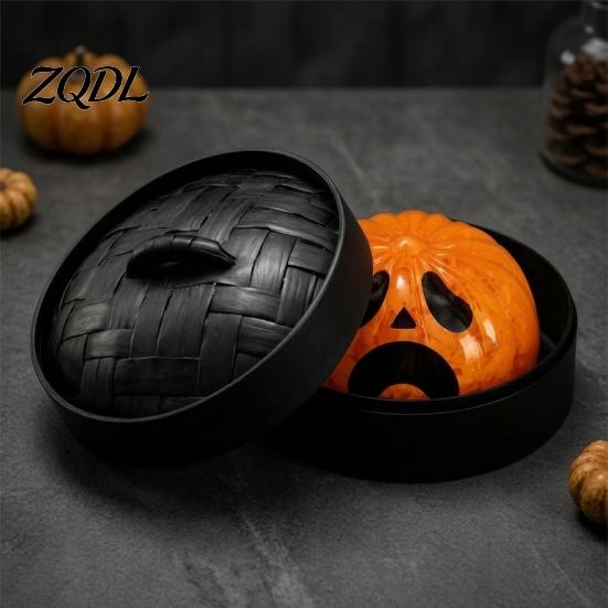 Adult Stress Reduction Toy Halloween Ghost Bun Ball, Slow Rising Soft TPR Fidget Desktop Decoration for Anxiety Relief, Cute Spooky Squeeze in Steamer