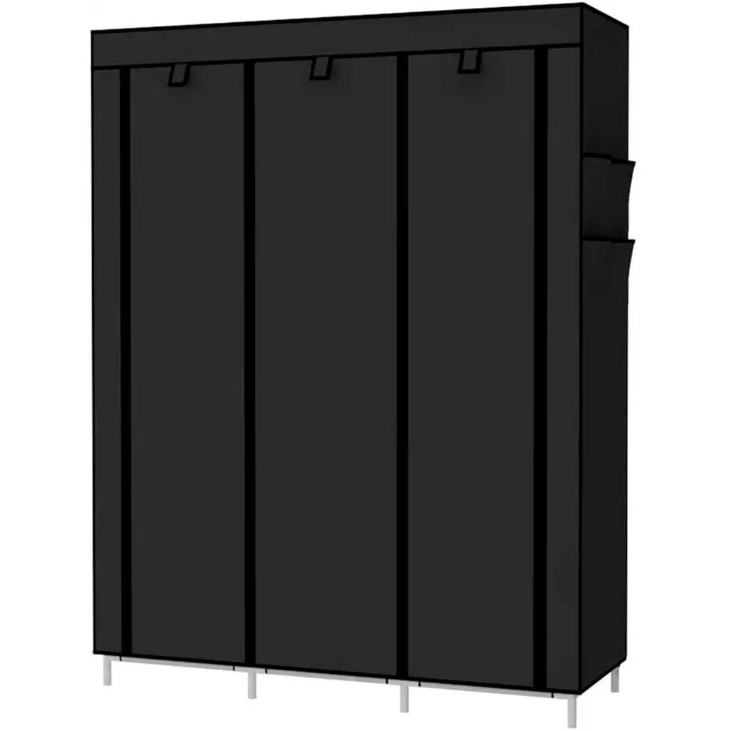 Nyana Home Fabric Dressing Room with Zipper Doors and Side Pockets Measurements 170x127x45cm