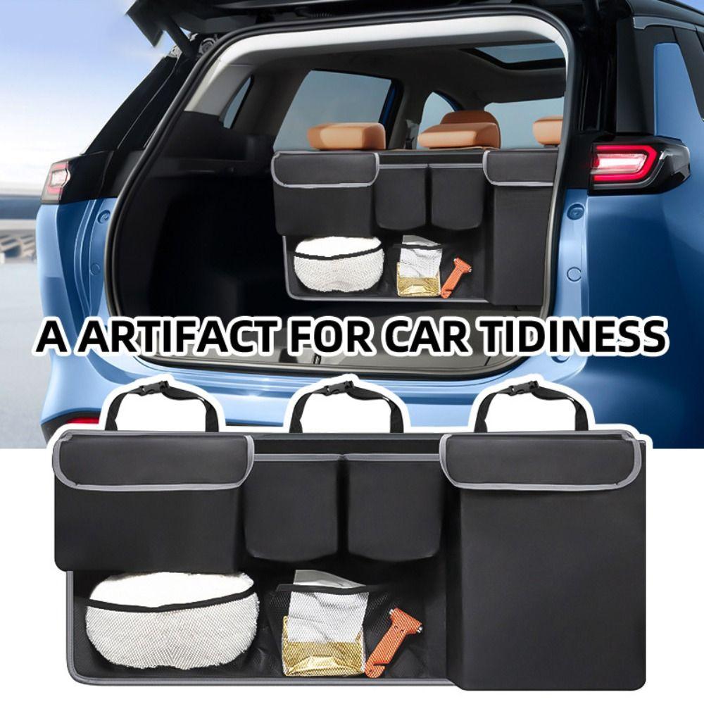 Multiple Pockets Backseat Hanging Organizer High Capacity Car Backseat Storage Bag Automobile