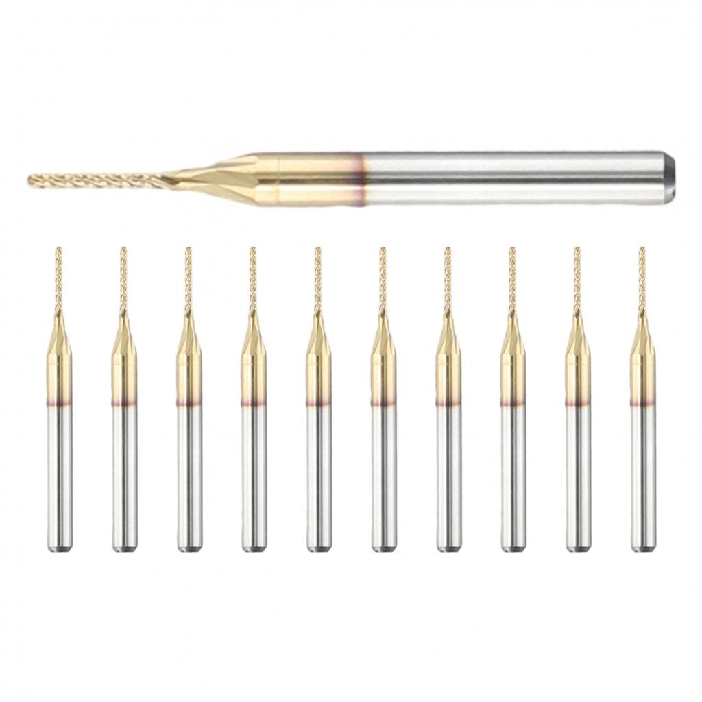 10 шт. Фреза 1 мм твердосплавная концевая фреза для гравировки с ЧПУ