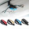Car Sun Visor Glasses Box Sunglasses Clip Universal Card Ticket Holder Stand Auto Fastener Pen Case Eyeglasses Car Accessories
