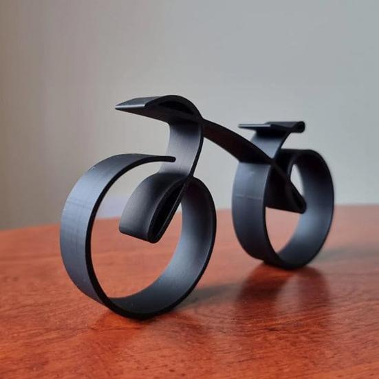 Wire Framed Bicycle Sculpture Minimalistic Simple Style Fine Workmanship Home Decoration Bike Silhouette Ornament