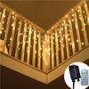 Большие Солнечные 400 Солнечных Светодиодных Рождественских DIY Декоративных Огней для и Более Панель, Лампочки, 10M, Освещение, Водонепроницаемые, Сосульки, Огни, Type-C