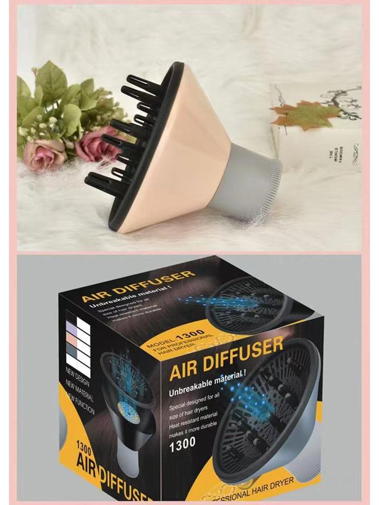 Универсальная насадка для фена для салонной укладки – Мощный поток воздуха для сушки и завивки.