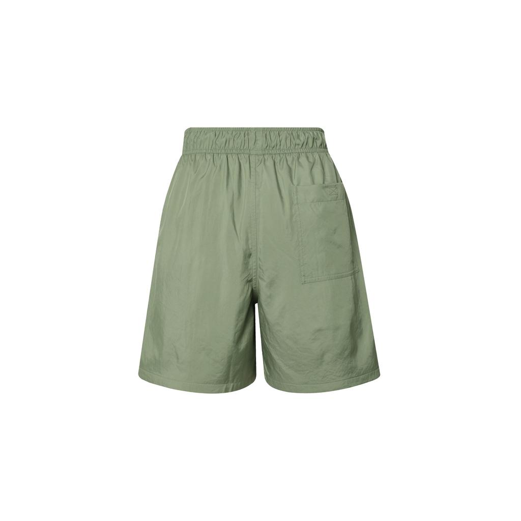 Nike Solid Color Lace-Up Sports Shorts Men Bottoms Olive-Green FN3308-386