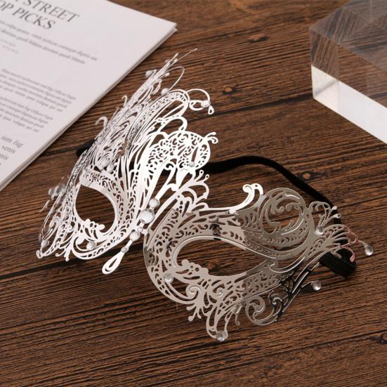 Маскарадная подушка для лица, маскарадный костюм Марди Гра, металлическая подушка для глаз со стразами на Хэллоуин для карнавала, вечеринки, сувениры