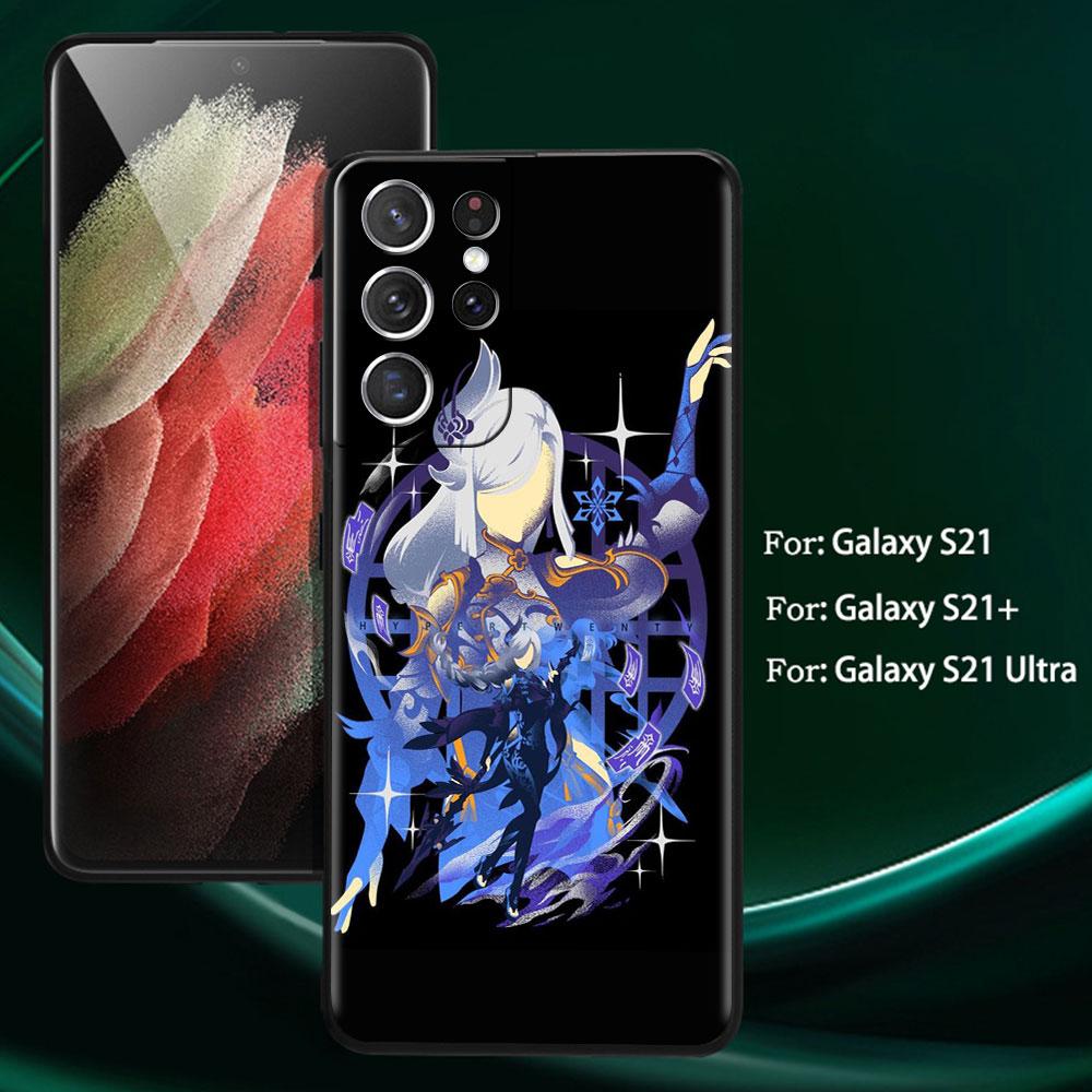 Чехол для Samsung Galaxy S20 S22 Ultra S21 FE S10 S9 Plus Note 20 10 Lite 9, мягкий чехол для телефона в виде ракушки, аниме Genshin Impact Cool