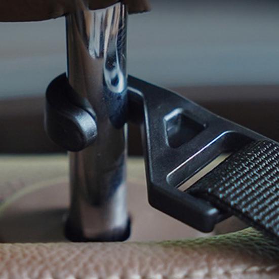 1 Pair Car Hooks Easy To Install Stable Multifunctional Adjustable Creative Storing Bag Black Car Umbrella Storage Rack Car Supply