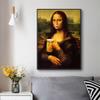 Spoof Fun Mona Lisa Drinking Beer Canvas Painting Posters and Print Quadro Wall Art Picture for Living Room Cuadros Home Decor