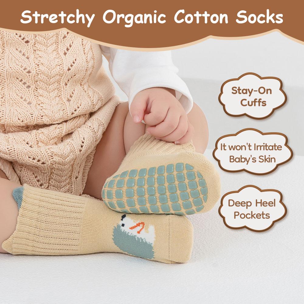 Custom Baby Socks Soccer Jerseys Spring Grip Socks Sewing Threads Kids Soft Touch Baby Socks 0-3 Months High Stockings Socks