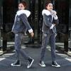 2pcs/set Winter Parka Women Fleece Liner Hooded Parka Coat+ Pant Two-piece Set Ladies Causual Warm Jacket   Outwear Outfits