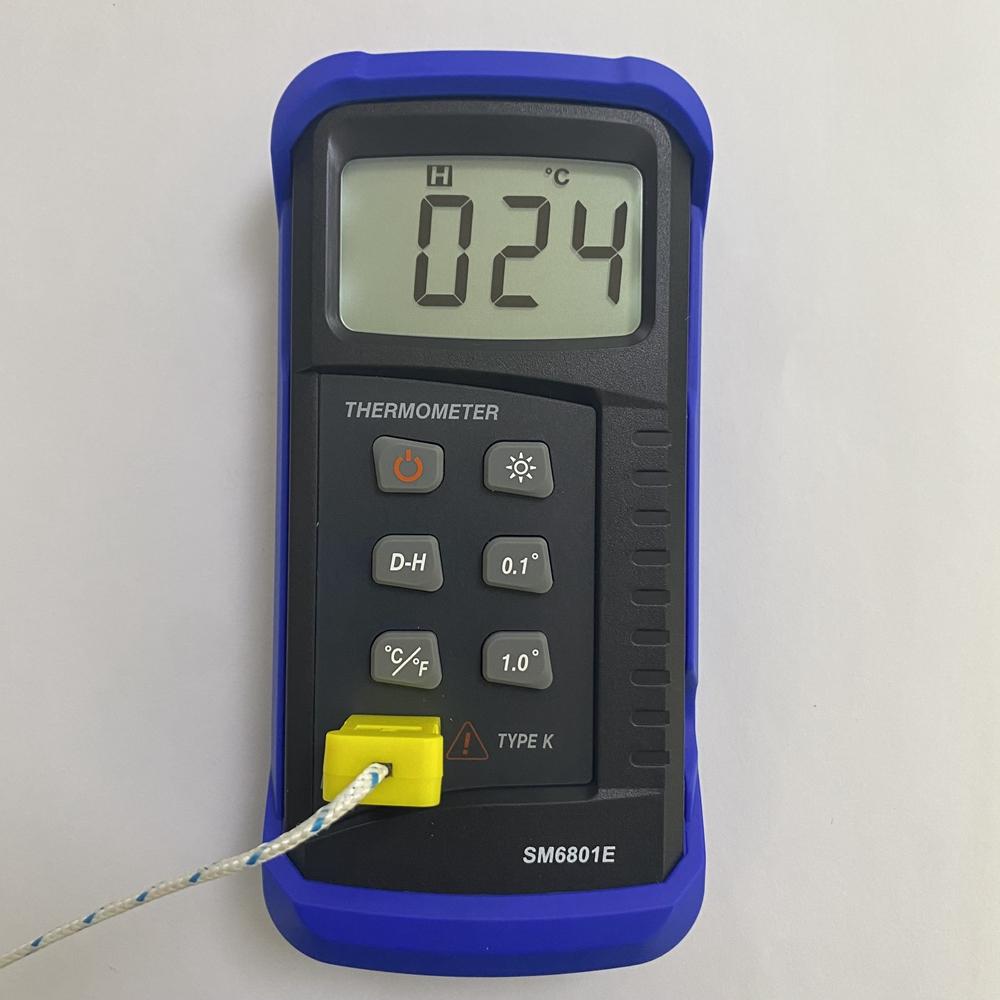 0.1℃ Resolution LCD Digital Thermometer -50℃~1300℃ K-Type Thermocouple Temperature Tester Fast Contact High Temp Meter Backlight