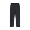 Fleece Lined Warm Cuffed Solid Color Casual Pants Men Bottoms Black AKLT747-2