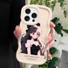 Pretty Girl Soft Phone Cover for iPhone 11 12 13 14 15 Pro Max 6 6S 7 8 Plus Xs Wave Edge Shockproof Protective Rubber Case