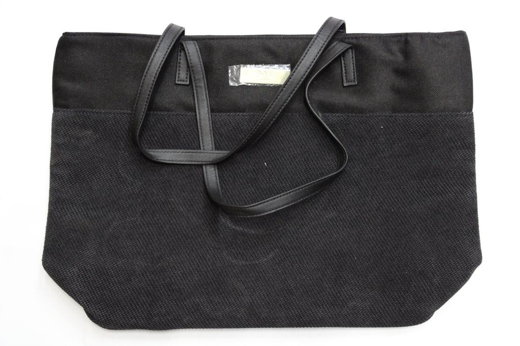 Hugo Boss, Hugo Boss, Canvas, Textile Bag, Tote, Black, For Women