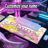 Custom Name Personalized Care Bears Pattern Mousepad, Laptop PC Desk Mat, Decorative Desk Mat for Home Keyboard Pad Gift