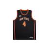 X NBA Collaboration Kids Knicks Team Rose 4 Number Letter Print Crew Neck Training Basketball Jersey Kids Jersey Black 3Z2B7BU3P-NYKDR