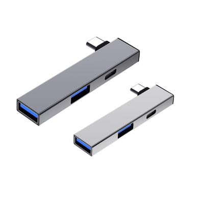 Алюминиевый разветвитель USB C Type C на Type C и двухпортовый USB-концентратор, совместимый с устройствами под управлением Windows, Linux и Android.