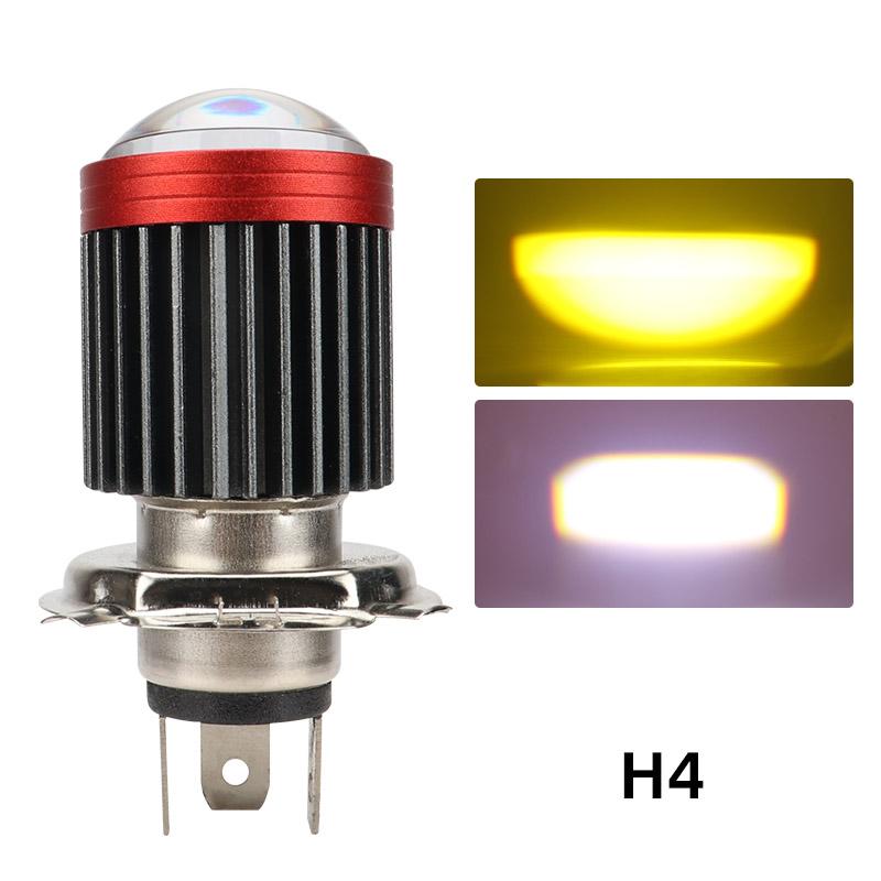 H4 LED H6 BA20D LED Мотоциклетные лампы фар CSP Линза Белый Желтый Ближний Дальний Свет Противотуманный Свет Скутер Мотоцикл Лампа Аксессуары