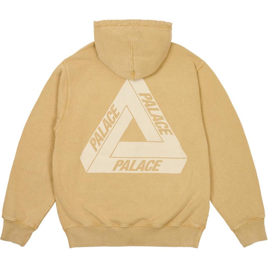 Palace Пигментная стирка Tri-Ferg Hood Stone Unisex Tops Grey P26CS100