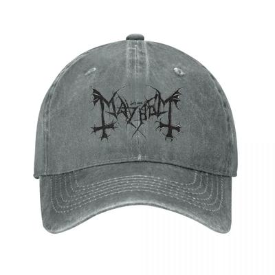 Бейсбольные кепки Mayhem Heavy Death Metal Rock, винтажные хлопковые головные уборы в стиле унисекс, кепки для активного отдыха, шляпа