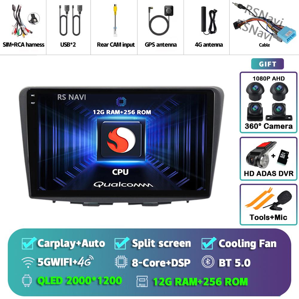 Android 14 Carplay Auto For Suzuki Baleno 2015 - 2018 Car Radio Player Multimedia stereo Navigation AI Voice Head Unit DVD 2Din