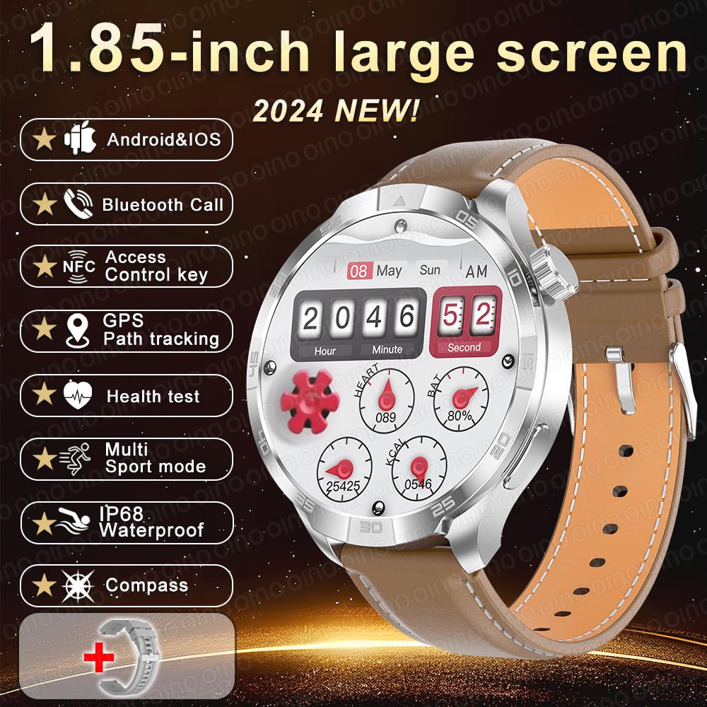 2025 Новые оригинальные умные часы PLUS AMOLED экран многофункциональный GPS компас NFC пульсометр сон BT вызов умные часы