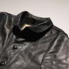 High Quality Vintage Black Brown Fashion Leisure Derma Clothings Man's Real Goat Skin Coat Men's Genuine Leather Jackets