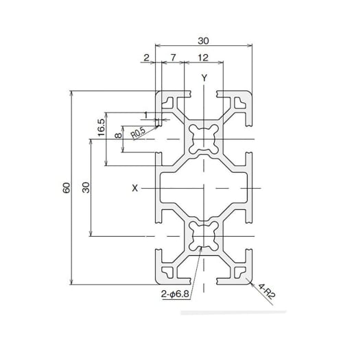 SUS SF2-30/60 SF9-332 1000mm 4-Pack (Aluminum Frame)