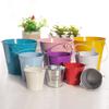 3Pcs Miniature Tin Bucket 1/12 Scale Hanging Small Bucket Multi-purpose Metal Bucket with Handle Dollhouse Accessories