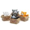 Mini 4PCS Cat Accessories Garden Kitten Statue Children's Gift Baby Room Cute Kawaii Toys Mini Statue Home Decoration
