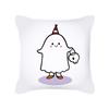 Halloween Cushion Cover Cartoon Black Cat Ghost Happy Pumpkin Printed Pillow Cover Home Decor Square 18x18 Inches Pillowcases