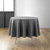 Nappe Ronde Ø 180 Cm – Polyester Uni – Essentiel Béton – Finition Ourlet