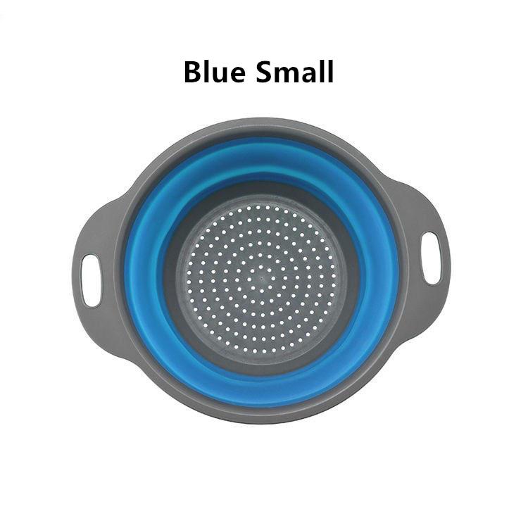 Складная раковина для очистки овощей и фруктов, дренажная корзина, силиконовый складной дуршлаг, складная сушилка для мытья, кухонные инструменты для хранения