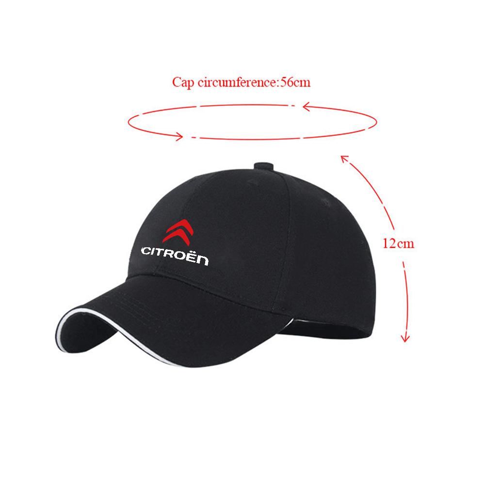 COMA5 1/2pcs Car Badge Peaked Cap Sports Sunshade Baseball Hat For Citroen C1 C2 C3 C4 C4L C5 C6 C7 VTS C-ELYSEE Berlingo Xsara Cactus
