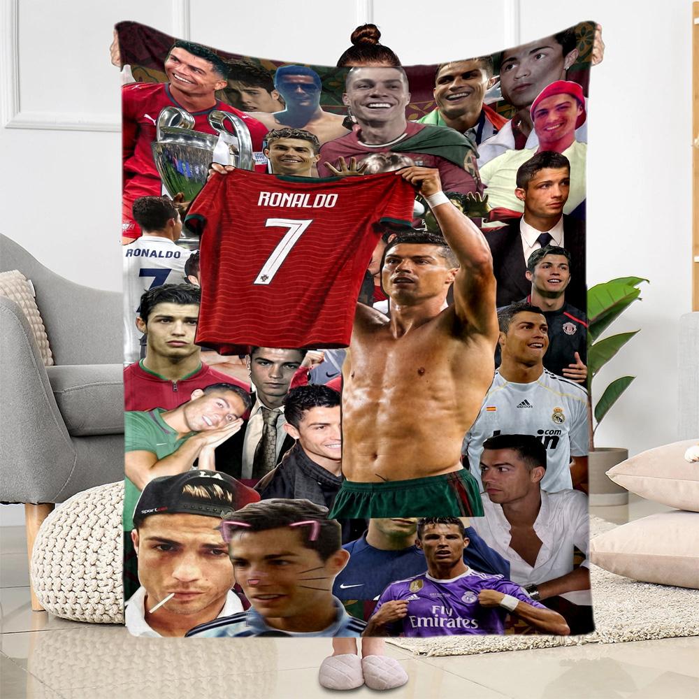 Cristiano Ronaldo 194 Blanket Durable Comfort Great for Bed Chair Bedding Four Seasons Universal Modern Gifts For Family Or Friends