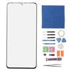 Front Outer Lens Glass Screen Replacement Kit for Samsung Galaxy S21 Ultra 5G SM G998 Screen Repair Tools Black