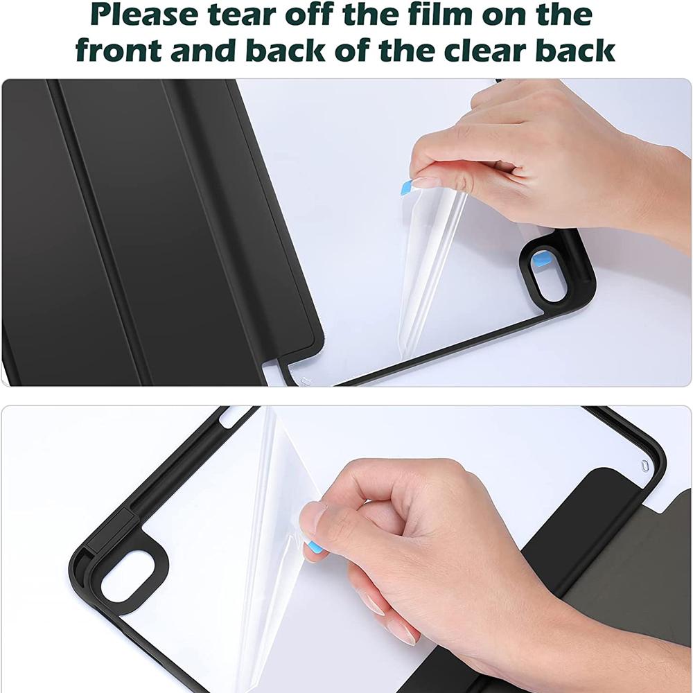 Прозрачный задний чехол для iPad 10th 2022 Air4 Air5 IPad Pro 11 Чехол 10 дюймов 2 8th 9 поколения ТПУ Мягкий силиконовый противоударный защитный чехол