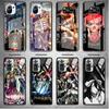 Стеклянный чехол для Xiaomi Mi Poco X3 NFC F3 11 Lite 11T 10T для Redmi Note 10 Pro 10 9 K40 8 9C, чехол для телефона Overlord Skull Anime Sac