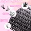 640 Tufts Diy Single Tufts Of False Eyelashes Natural Thick D-Song Segmented Grafting Eyelashes