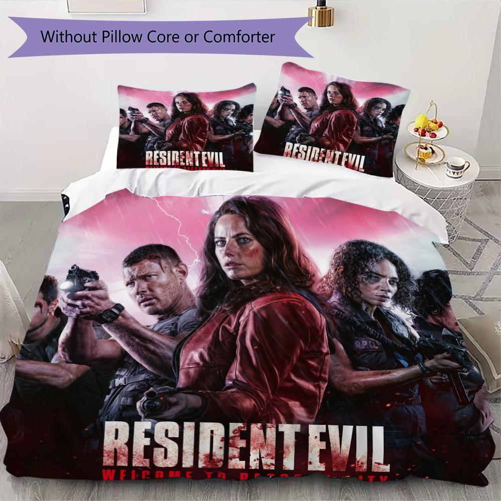 The sci-fi game Resident Evil Umbrella Corporation offers soft and comfortable bedding covers and pillowcases for home use (without core) K3