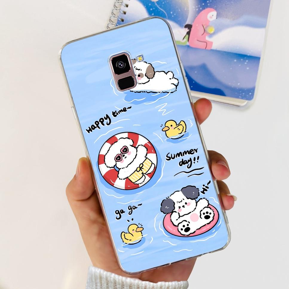 For Samsung Galaxy A8+ A8 Plus Case New Butterfly Flower TPU Soft Silicon Cover For Samsung A8+ 2018 SM-A730F Phone Case Funda