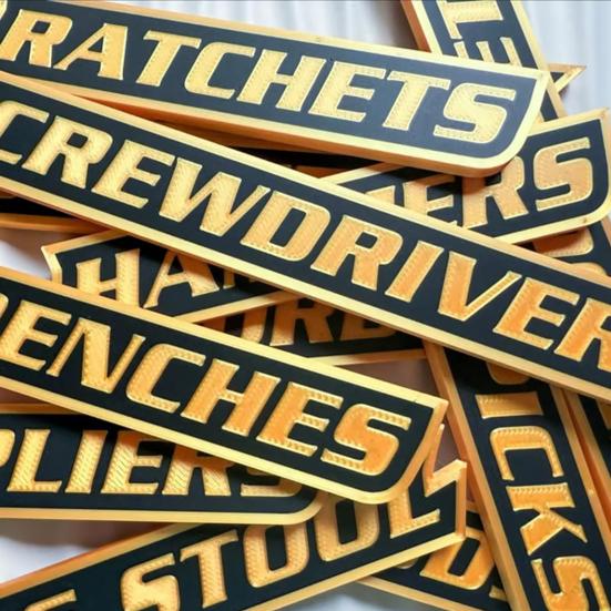 1/10/12 шт. Магнитная этикетка для ящика с инструментами Легко читаемая 3D Магнитный органайзер для ящика с инструментами Бирка Многофункциональная Мини-ящики для инструментов Маркер Организационная этикетка