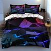 Geometric glowing shards. Bedding Duvet cover sets Duvet covers Pillowcases gifts (1 * Duvet Cover 2 * Pillowcases, without duvet insert)