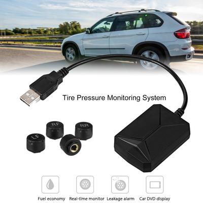 Автомобильная TPMS Plug And Play Простая установка Пыленепроницаемая портативная система контроля температуры Универсальная высокоточная USB-система контроля давления в шинах